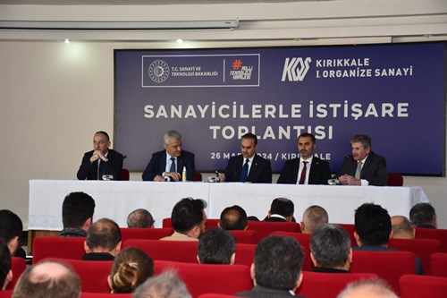 Sanayi ve Teknoloji Bakanımız Sayın Mehmet Fatih Kacır, Sayın Valimiz Mehmet Makas ile birlikte Sanayicilerle İstişare Toplantısı’na katıldı.