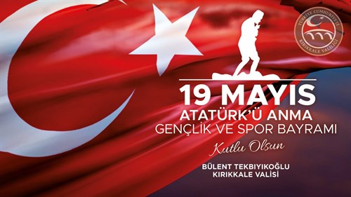 Vali Bülent Tekbıyıkoğlu’nun, Atatürk’ü Anma, Gençlik ve Spor Bayramı Mesajı